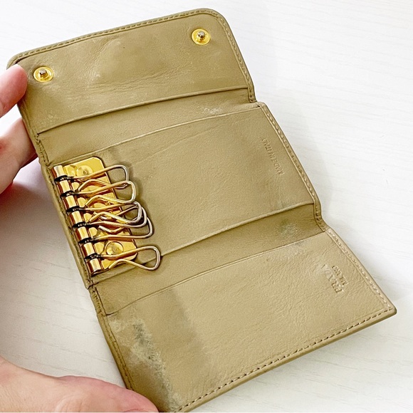 Prada tan leather key wallet case - Picture 8 of 11